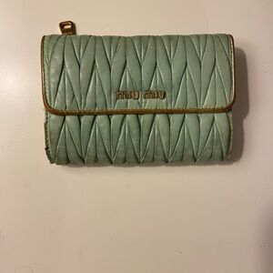 Miu Miu Light Mint Green Wallet